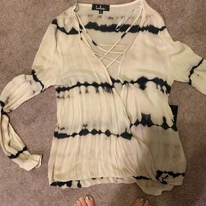 NWT Pale Blush Tie-Dye Long Sleeve Top - Lulu's